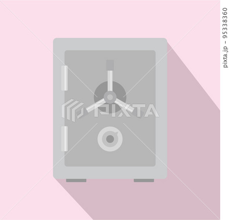 Steel safe icon. Flat illustration of steel safe vector icon for web design Steel safe icon. Flat illustration of steel safe vector icon for web design 95338360
