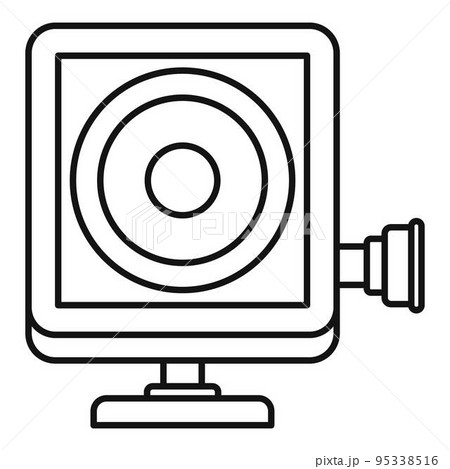 Action camera icon. Outline illustration of action camera vector icon for web design isolated on white background 95338516
