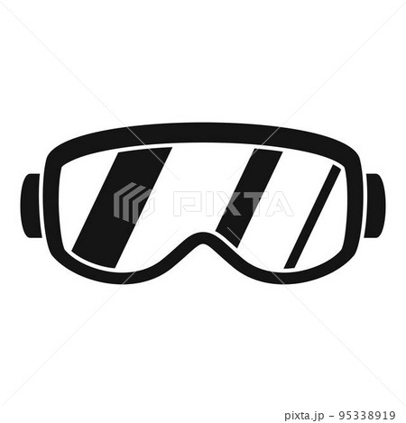 Ski glasses icon. Simple illustration of ski glasses vector icon for web design isolated on white background 95338919