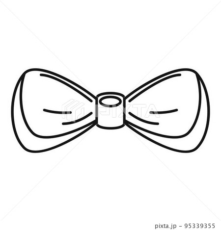 Gentleman bow tie icon. Outline gentleman bow tie vector icon for web design isolated on white background Gentleman bow tie icon. Outline gentleman bow tie vector icon for web design isolated on white background 95339355