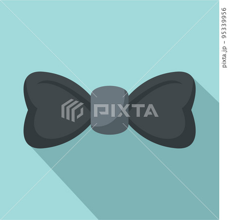 Elegant bow tie icon. Flat illustration of...のイラスト素材 [95339956] - PIXTA