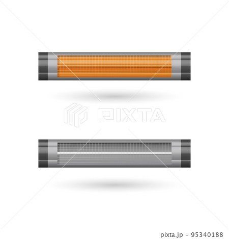 Ultraviolet, heater on a stand, 3D vector illustration. Ultraviolet, heater on a stand, 3D vector illustration. 95340188