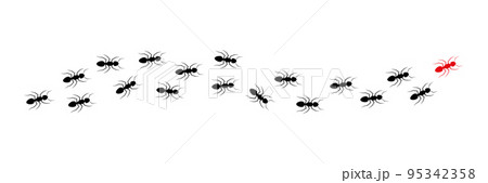 Ant leader trail. 95342358