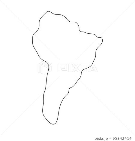South America line continent. South America line continent. 95342414