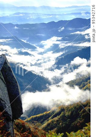 朝日連峰　黒俣沢⑤ 95342716