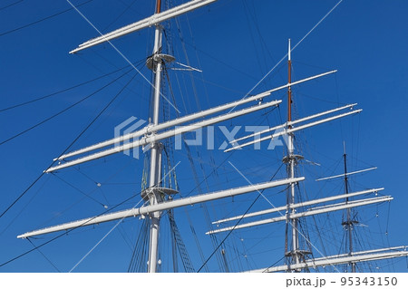 Sail masts in bright light Sail masts in bright light 95343150