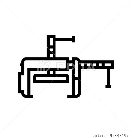 cabinetry clamp line icon vector illustration cabinetry clamp line icon vector illustration 95343197