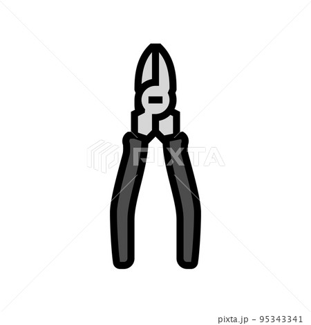 linesman pliers color icon vector illustration 95343341