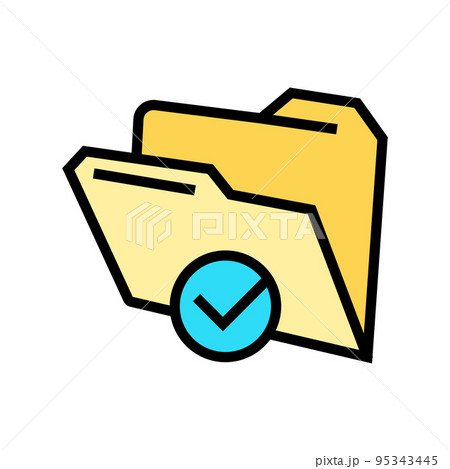 open folder color icon vector illustration open folder color icon vector illustration 95343445