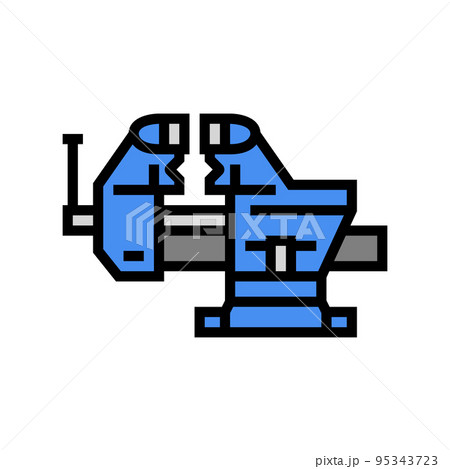 combination vice color icon vector illustration 95343723