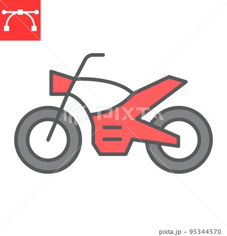 Motorcycle color line icon, transportation and vehicle, motorbike vector icon, vector graphics, editable stroke filled outline sign, eps 10 Motorcycle color line icon, transportation and vehicle, motorbike vector icon, vector graphics, editable stroke filled outline sign, eps 10 95344570