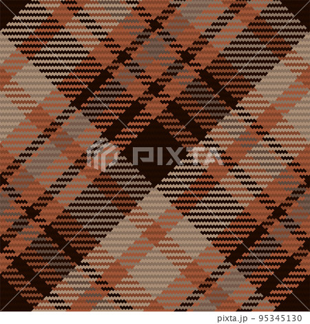 Seamless pattern of scottish tartan plaid. Repeatable background with check fabric texture. Vector backdrop striped textile print. 95345130