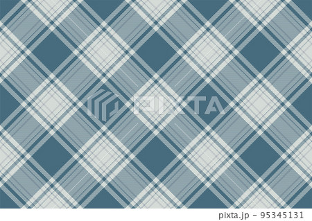 Tartan plaid background, diagonal check seamless pattern. Vector fabric texture for textile print, wrapping paper, gift card, wallpaper. 95345131
