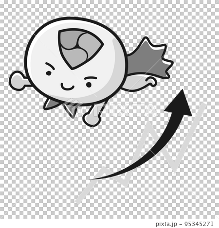 虛擬貨幣NEM（NEM、XEM）英雄圖解及上升圖（黑白） 95345271