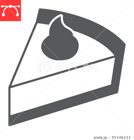 Pumpkin pie glyph icon, thanksgiving and autumn, pumpkin cake slice vector icon, vector graphics, editable stroke solid sign, eps 10. Pumpkin pie glyph icon, thanksgiving and autumn, pumpkin cake slice vector icon, vector graphics, editable stroke solid sign, eps 10. 95346233