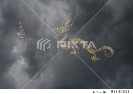 台風雲と仏と龍 台風雲と仏と龍 95346633