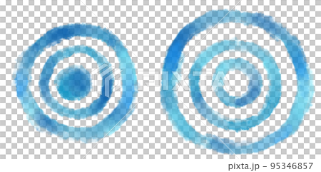 Cirfle swirl concentric cycle watercolor illustration element water drop effect Cirfle swirl concentric cycle watercolor illustration element water drop effect 95346857