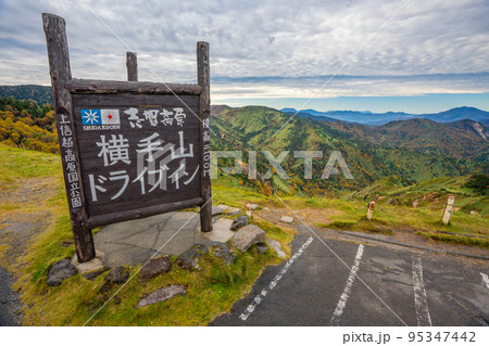 横手山 志賀高原 紅葉 横手山 志賀高原 紅葉 95347442