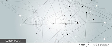 Vector connect triangle structure design. Modern background. Abstract technology geometry style Vector connect triangle structure design. Modern background. Abstract technology geometry style 95349002