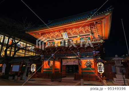 東京都千代田区 夜の神田明神 隨神門 東京都千代田区 夜の神田明神 隨神門 95349396