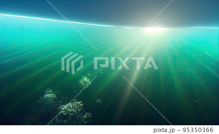underwater sea scape underwater sea scape 95350366