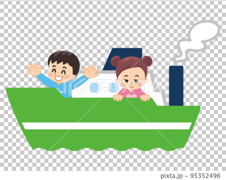 兒童乘船旅行 95352496
