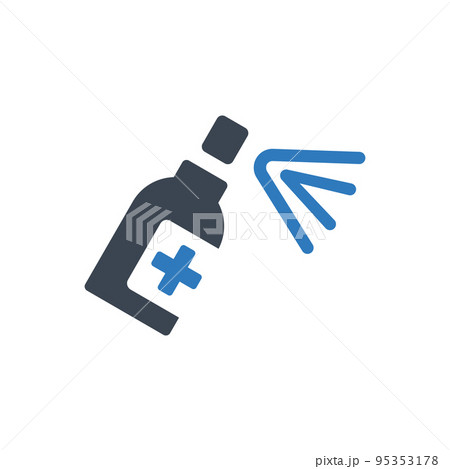 Antibacterial spray icon Antibacterial spray icon 95353178