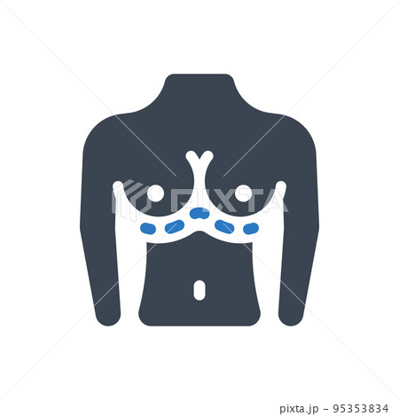 Female breast icon 95353834
