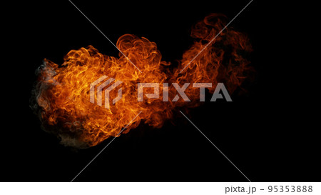 Abstract blaze fire flame background. 95353888