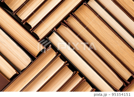 Lot of paper books background Lot of paper books background 95354151
