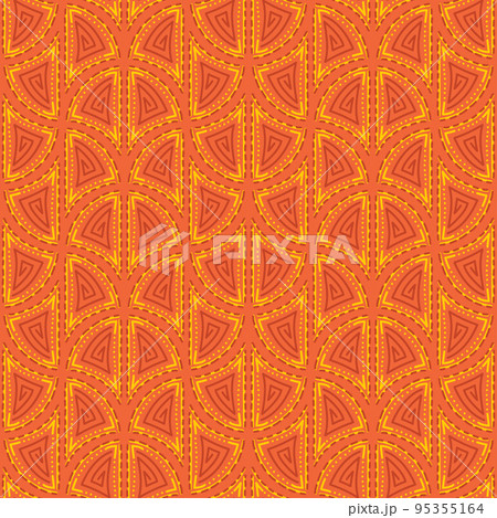 Abstract vector pattern. Seamless background with modern ornament. Contemporary minimalist style colorful graphic design. 95355164