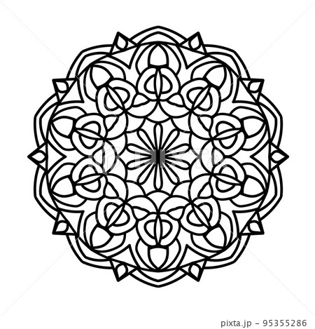 Abstract decorative ornamental design element. Vector mandala. Abstract decorative ornamental design element. Vector mandala. 95355286