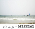 Sailing boat on the sea 95355393