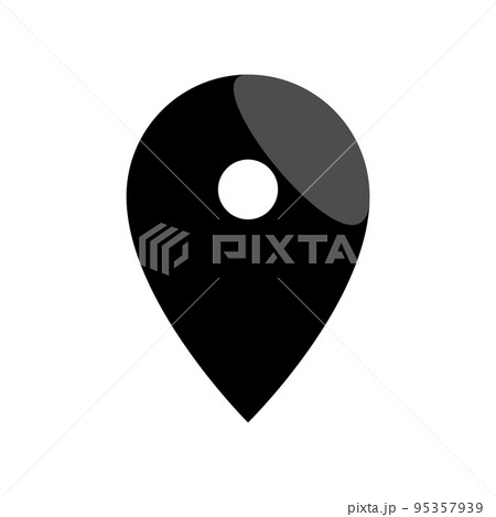 Illustration Vector graphic of pin location icon Illustration Vector graphic of pin location icon 95357939