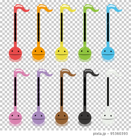 Otamatone set colorful 95360393