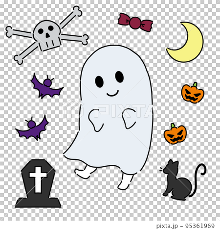 Happy Halloween ghost Happy Halloween ghost 95361969