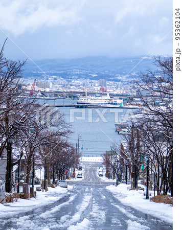 雪の函館元町 基坂 雪の函館元町 基坂 95362104