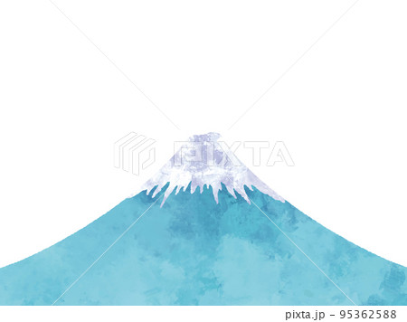 単体の富士山の風景イラスト 年賀状素材 95362588
