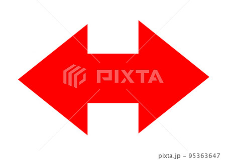 シンプルな両矢印 95363647