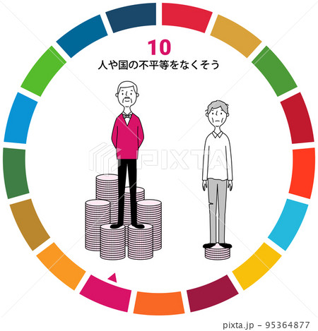 SDGs　GOAL10　人や国の不平等をなくそう 95364877