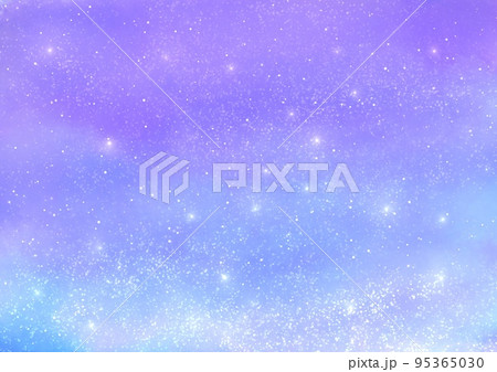 ファンタジーな星空　背景イラスト 95365030