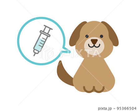 犬のワクチン接種のイラスト 95366504