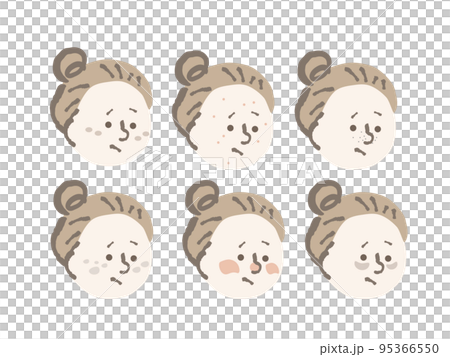 皮膚問題女人插圖集 皮膚問題女人插圖集 95366550