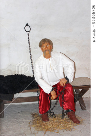 Figure of prisoner made of wax in House-museum of General Judge Kochubey in Baturyn 95366706