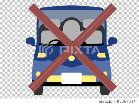 simple car ban icon 95367314
