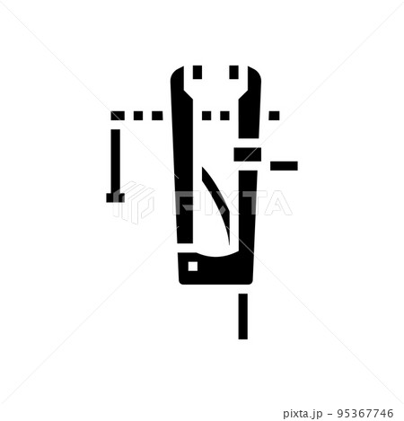 leg vice glyph icon vector illustration 95367746