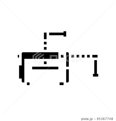 cabinetry clamp glyph icon vector illustration 95367748