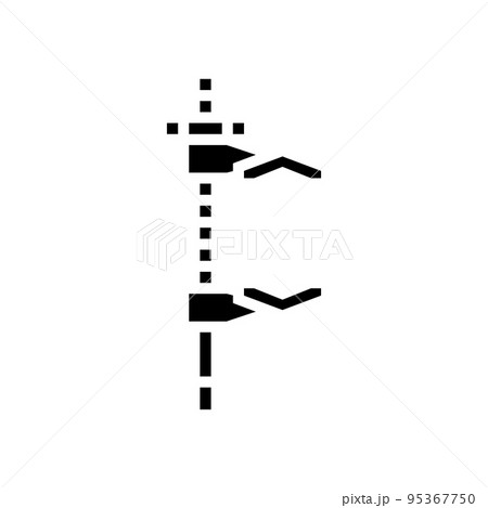 cardellini clamp glyph icon vector illustration 95367750