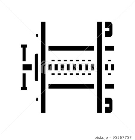 carpenter vice glyph icon vector illustration 95367757
