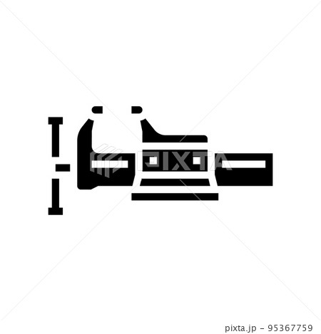 bench vice glyph icon vector illustration 95367759